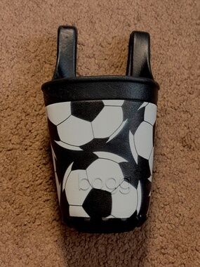 Bogg Bag Bevy Cup Holder Soccer Ball Print Drink Key Phone Snacks Storage Insert